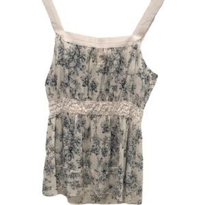 Sweet Twill Twenty Two Toile Top Floral Print Sleeveless Women’s P/S Small NWT